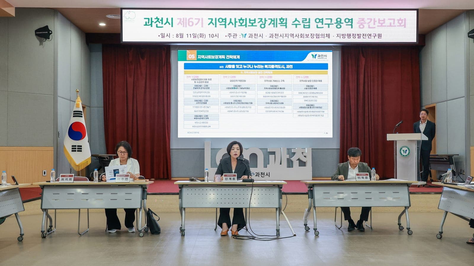 과천시, '제6기 지역사회보장계획' 수립 중간 보고회 개최 사진 1