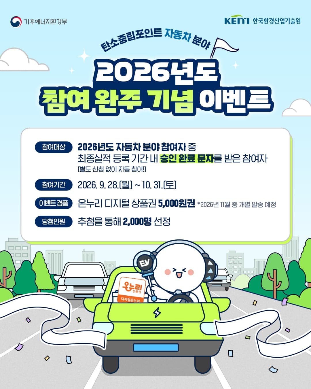 탄소중립포인트 자동차, 완주 이벤트 응모 사진 2
